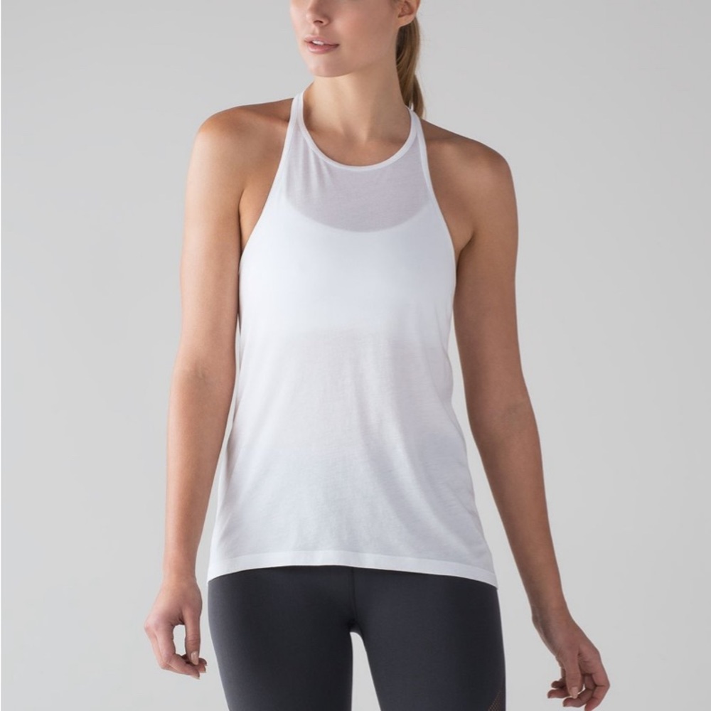 🍋Lululemon Trapeze Racerback-White-NWT
